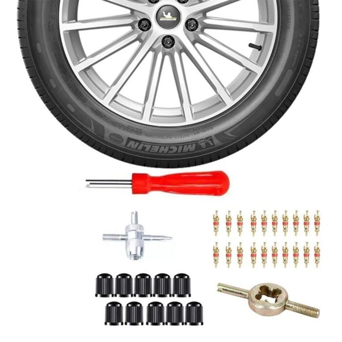 33-Piece Car Tyre Valve Repair & Installation Kit - Image 5