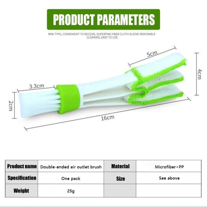 Microfiber Dual-Ended Car Vent & Detailing Brush - Image 6