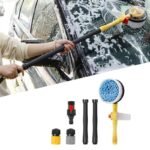 360° Rotating Car Cleaning Foam Brush with Extended Handle - Image 2