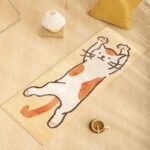 Charming Cartoon Cat Non-Slip Long Carpet for Living Room and Bedroom - Image 3