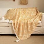 Luxury Tassel Knitted Throw Blanket - Image 6