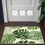 Tropical Green Plant Plush Rug - Image 6