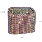 Bling Car Trash Can with Rhinestone Accents - Image 3