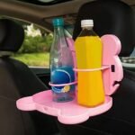 Foldable Car Backseat Organizer with Dining Tray and Cup Holder - Image 5