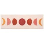 Cloud-Soft Moon Patterned Anti-Skid Bedside Carpet