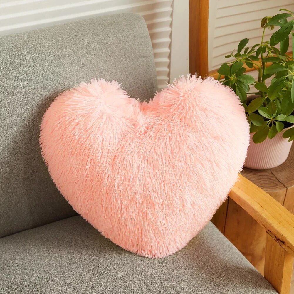 85320-522bf5.jpg Plush Heart-Shaped Throw Pillow for Cozy Decor & Gifts - Image 1