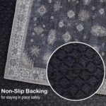 Vintage Charm Machine-Washable Non-Slip Area Rug - Image 5
