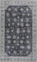 Vintage Charm Machine-Washable Non-Slip Area Rug - Image 3