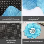 Flower Shaped Carpet Bedroom Bedside Rug - Image 4