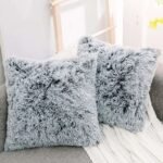 Luxurious Plush Fur Cushion Cover - Image 2