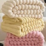 Coral Fleece Sofa Throw Blanket - Image 2