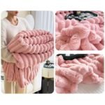 Coral Fleece Sofa Throw Blanket - Image 6
