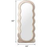 Elegant Full-Length Wavy Mirror - Image 6