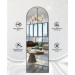 Gold Aluminum Frame Full-Length Arched Mirror - Image 6