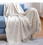 Knitted Blanket Sofa Cover