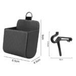Compact Leather Car Storage Organizer: Air Vent and Dashboard Holder for Glasses, Phones, and Accessories - Image 3