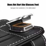 Leather Car Sun Visor Sunglasses Holder with Card Slot and Organizer - Image 5