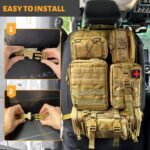Universal Tactical Car Seat Organizer with 5 Molle Pouches - Image 6