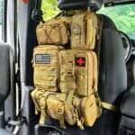 Universal Tactical Car Seat Organizer with 5 Molle Pouches - Image 2