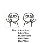 Reflective Middle Finger Car Sticker - Image 2