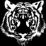 Majestic Tiger Head Vinyl Car Decal - Image 3