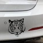 Majestic Tiger Head Vinyl Car Decal - Image 4