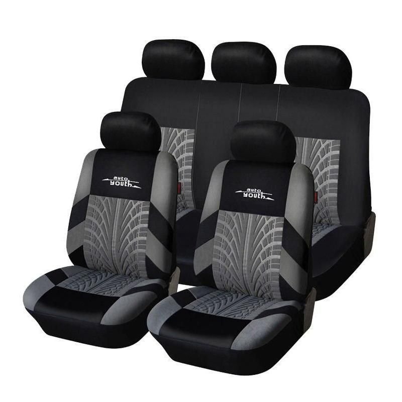 88539-2dd4c8.jpeg Universal Fit Embroidered Car Seat Covers with Tire Track Detail - Image 1
