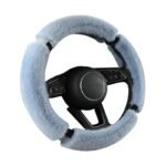 Luxury Anti-Slip Suede Fur Diamond Steering Wheel Cover - Image 6