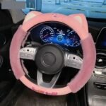 Colorful Plush Winter Steering Wheel Cover - Image 7