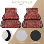 Persian Rug-Style Car Floor Mats - A Set of 4 - Image 6