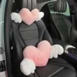 Heart-Shaped Plush Car Headrest & Lumbar Support Cushion - Image 5