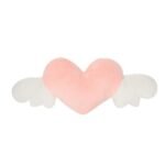 Heart-Shaped Plush Car Headrest & Lumbar Support Cushion
