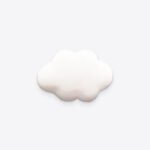 Decorative White Cloud Air Vent Clip