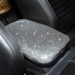 White Bling Rhinestone Center Console Cover - Image 3