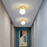 Elegant Gold Modern LED Ceiling Lamp for Versatile Home Lighting - Image 3