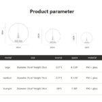 Minimalist Glass White Ball LED Ceiling Light - Image 3