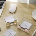 Rose Gold Acrylic Sticky Notes Holder - Image 3