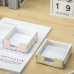 Rose Gold Acrylic Sticky Notes Holder - Image 5