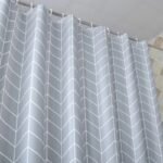 Modern Plaid Shower Curtain - Image 2