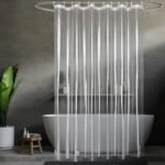 Premium Transparent Waterproof Shower Curtain with Hooks - Image 2