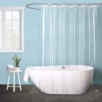 Premium Transparent Waterproof Shower Curtain with Hooks - Image 5