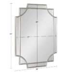 Glamorous Geometric Wall Mirror 18x24 - Magnifying Boho-Chic Decor - Image 7