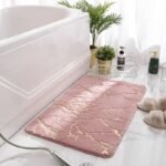 Luxurious Faux Rabbit Fur Non-Slip Bath Mat - Super Soft, Absorbent, & Machine Washable - Image 3