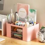 Compact Multifunctional Desk Organizer with Drawers - Image 6
