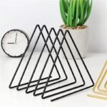 Modern Iron Art Triangle Desk Organizer - Image 3