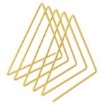 Modern Iron Art Triangle Desk Organizer - Image 7