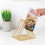 Modern Iron Art Triangle Desk Organizer - Image 6