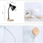 Modern Nordic-Style Wooden Desk Lamp with LED Flex Lighting for Home & Office - Image 7