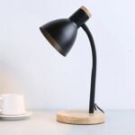 Modern Nordic-Style Wooden Desk Lamp with LED Flex Lighting for Home & Office - Image 2