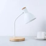 Modern Nordic-Style Wooden Desk Lamp with LED Flex Lighting for Home & Office